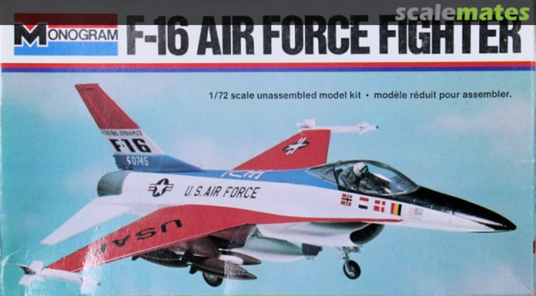 Boxart F-16 Air Force Fighter 5200 Monogram