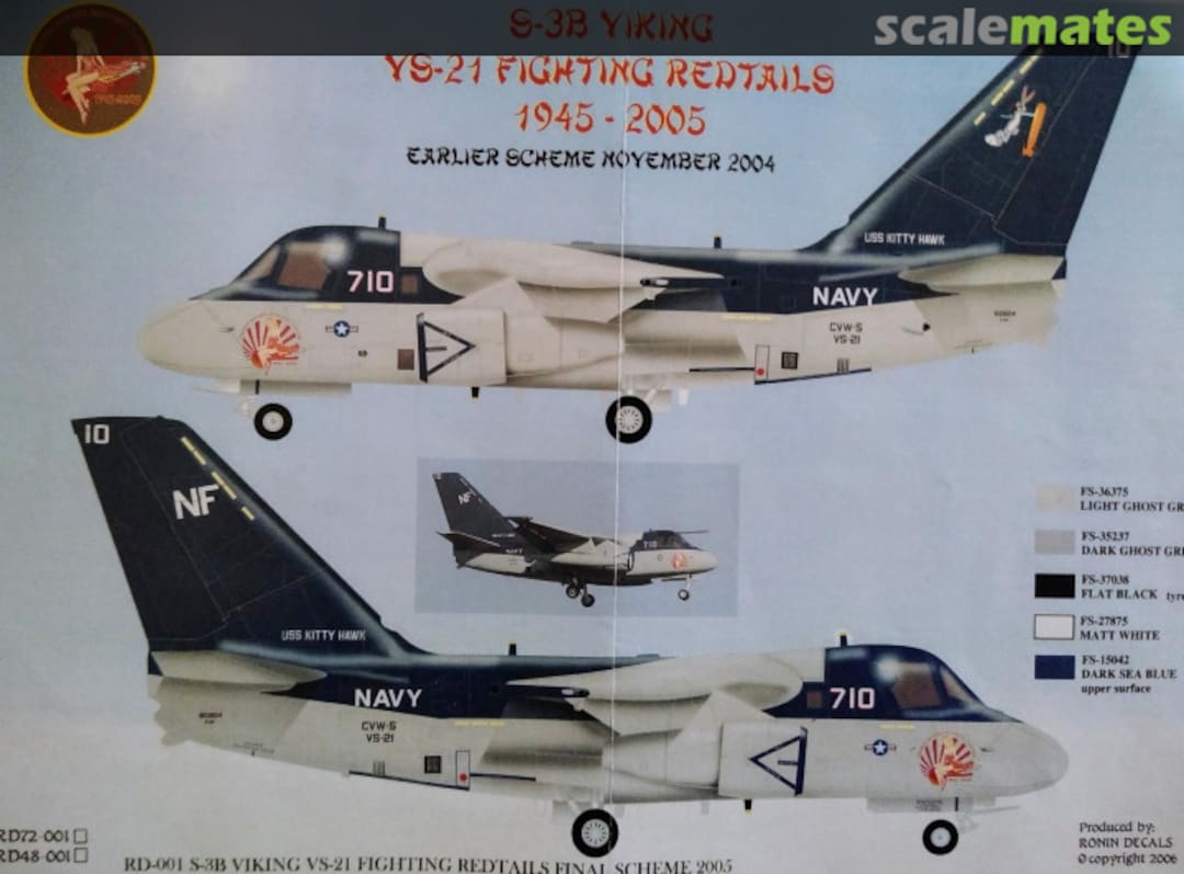 Boxart VS-21 Fighting Redtails 1945-2005 RD48-001 Ronin Decals