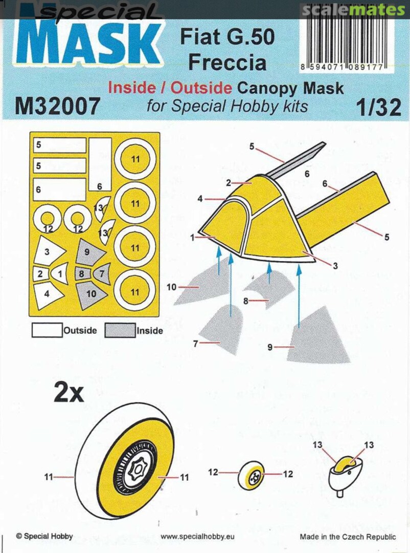 Boxart Fiat G.50 Freccia M32007 Special Mask