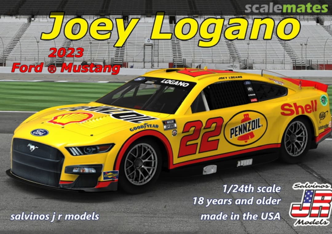 Boxart Ford Mustang 2023 Joey Logano PF2023JLP Salvinos JR Models