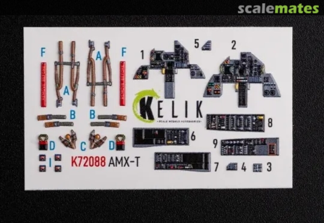 Boxart AMX-T interior 3D decals K72088 Kelik