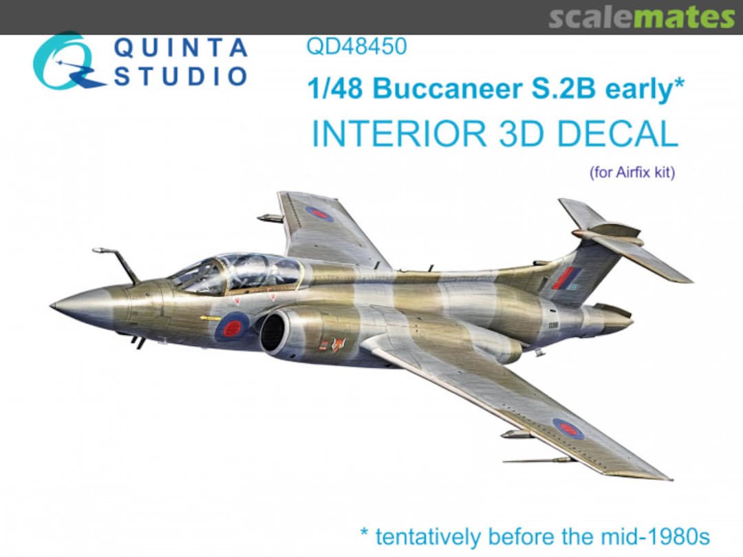 Boxart Buccaneer S.2B early interior 3D decals QD48450 Quinta Studio