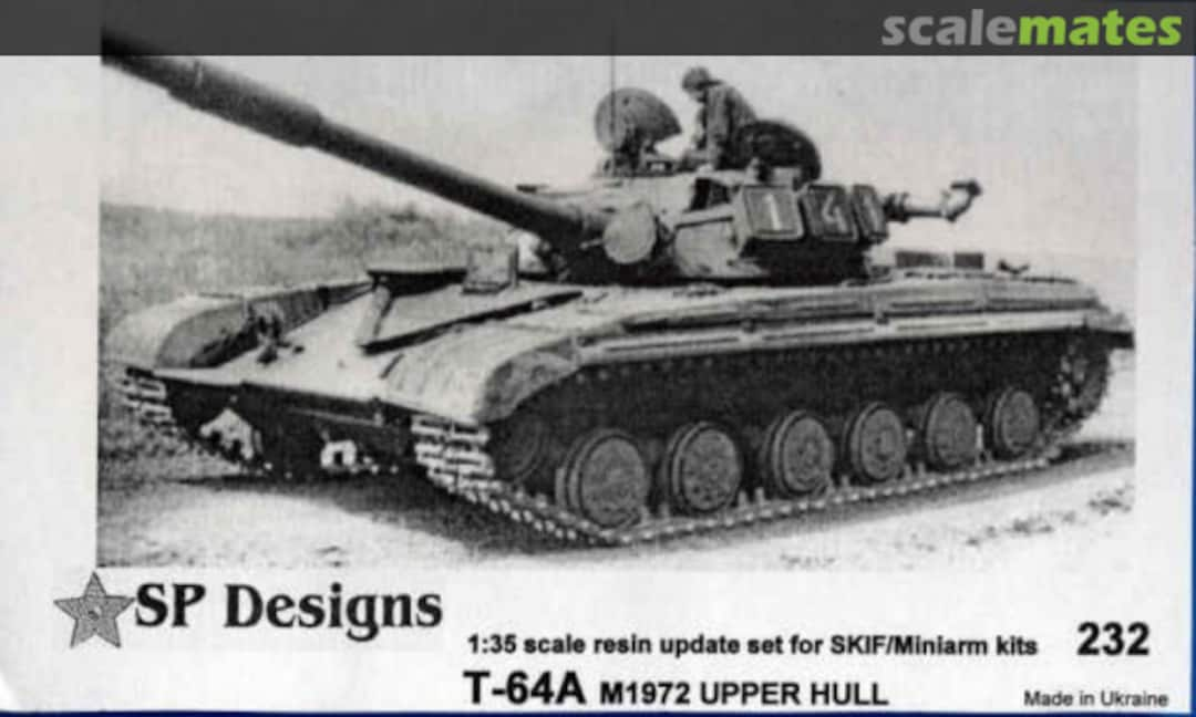 Boxart T-64A M1972 upper hull Conversion Set ~Skif/Miniarm~ 232 SP Designs