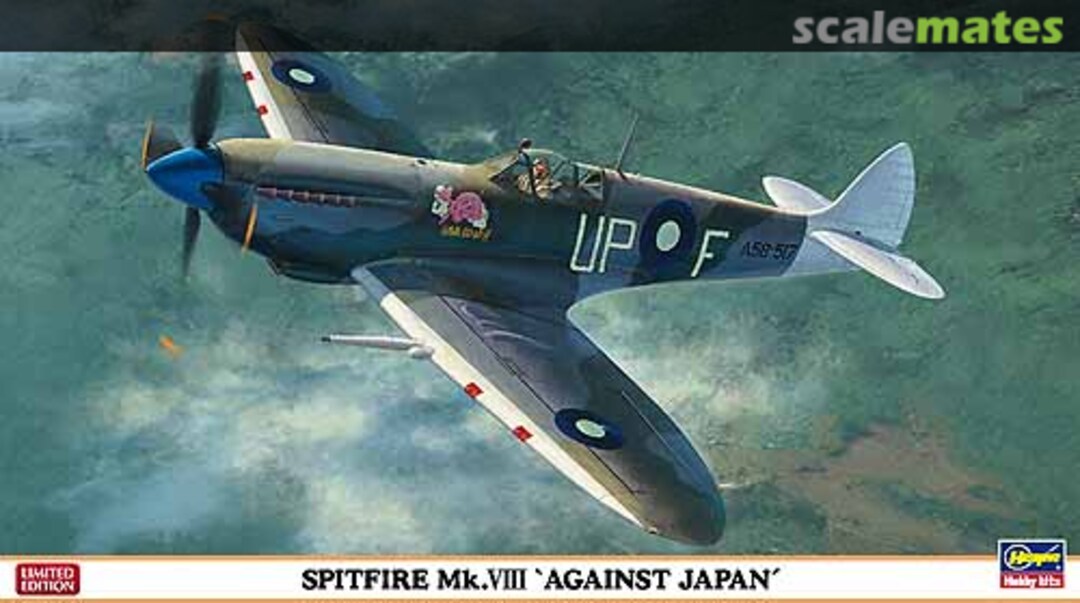 Boxart Spitfire Mk.VIII 'Against Japan' 07301 Hasegawa