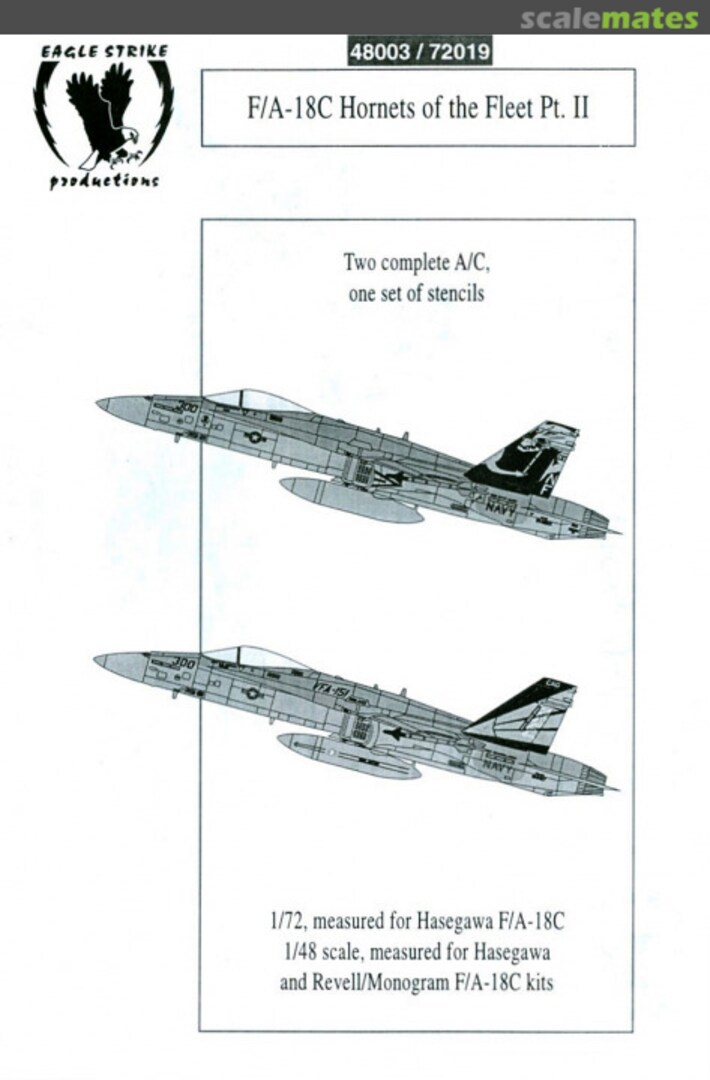 Boxart F/A-18C Hornets of the Fleet Pt. II 72019 Eagle Strike Productions