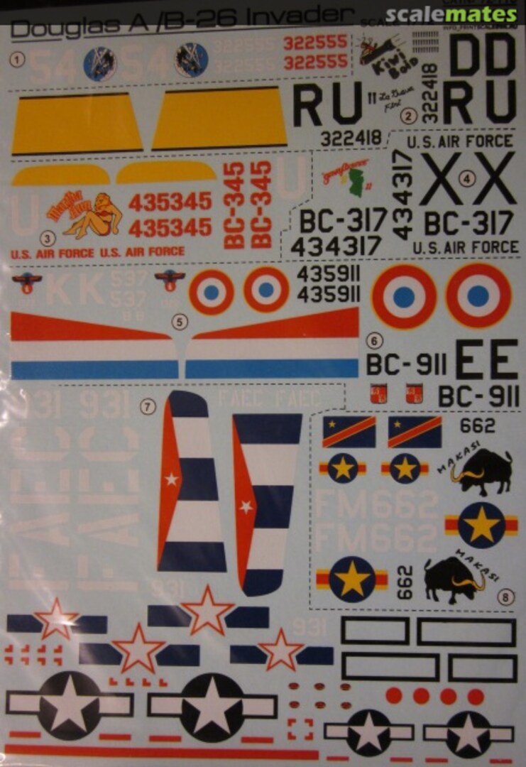 Boxart Douglas A/B-26 Invader 72-110 Print Scale