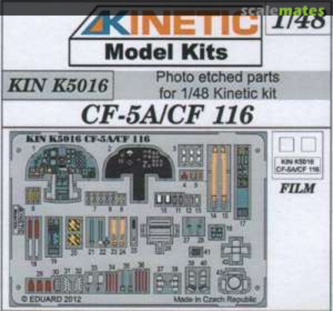 Boxart Canadair CF-5A/CF 116 Detailing Set K5016 Kinetic