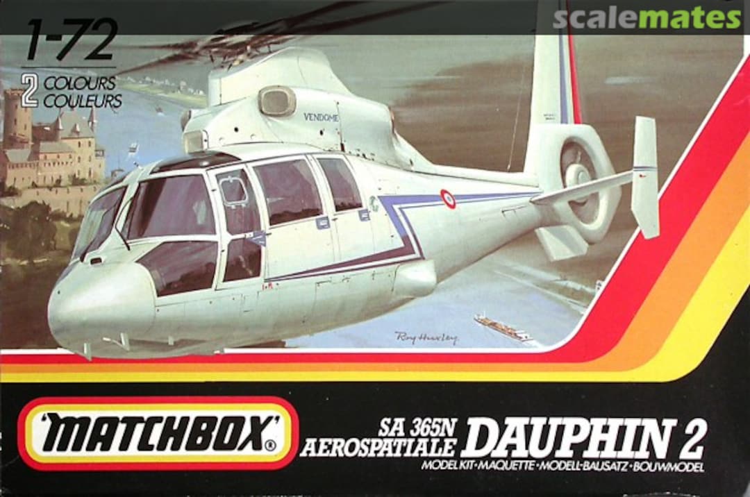 Boxart Aerospatiale SA 365N Dauphin 2 PK-38 Matchbox