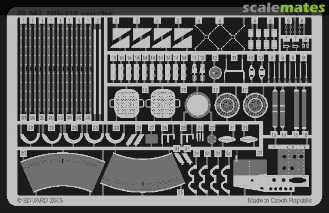 Boxart MiG-21F Exterior 32082 Eduard