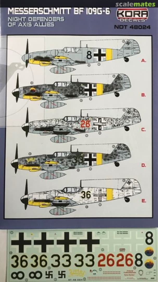 Boxart Messerschmitt Bf 109G-6 NDT48024 Kora Models