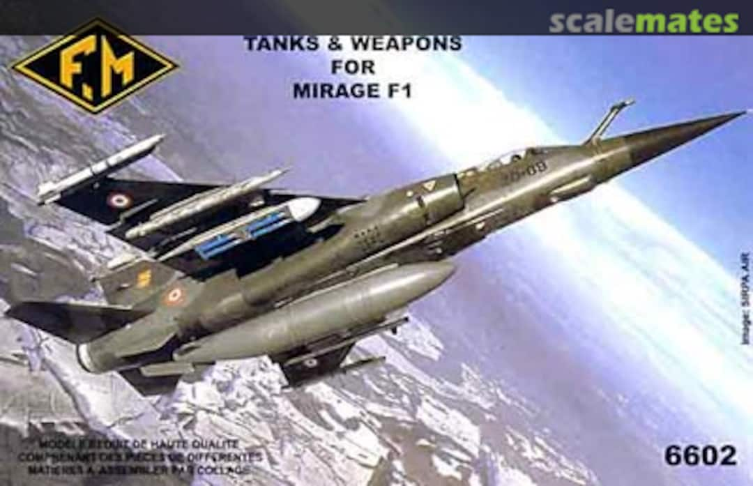 Boxart Tanks & Weapons for Mirage F1 6602 Fonderie Miniature