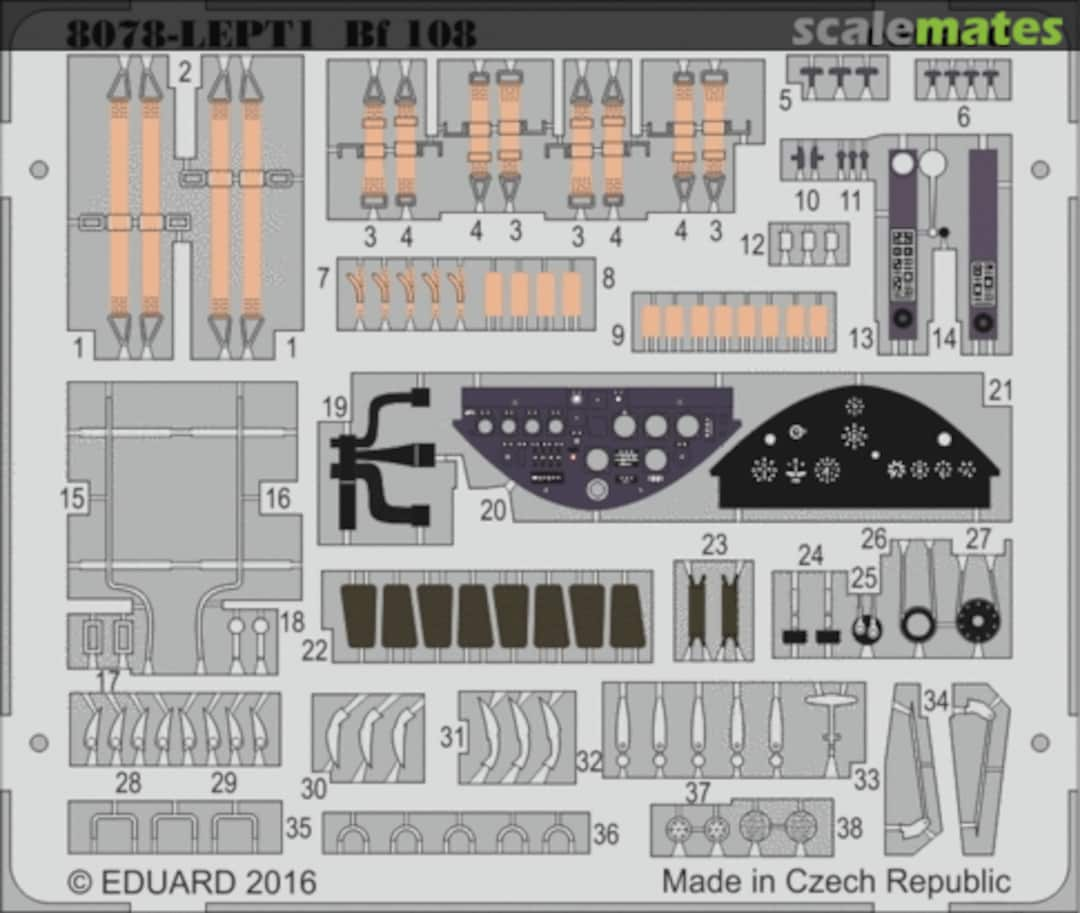 Boxart Bf 108 PE-set 8078-LEPT1 Eduard