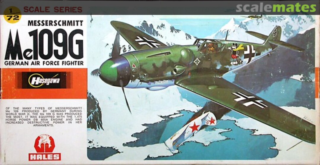 Boxart Messerschmitt Me109G JS-108 Hasegawa/Hales