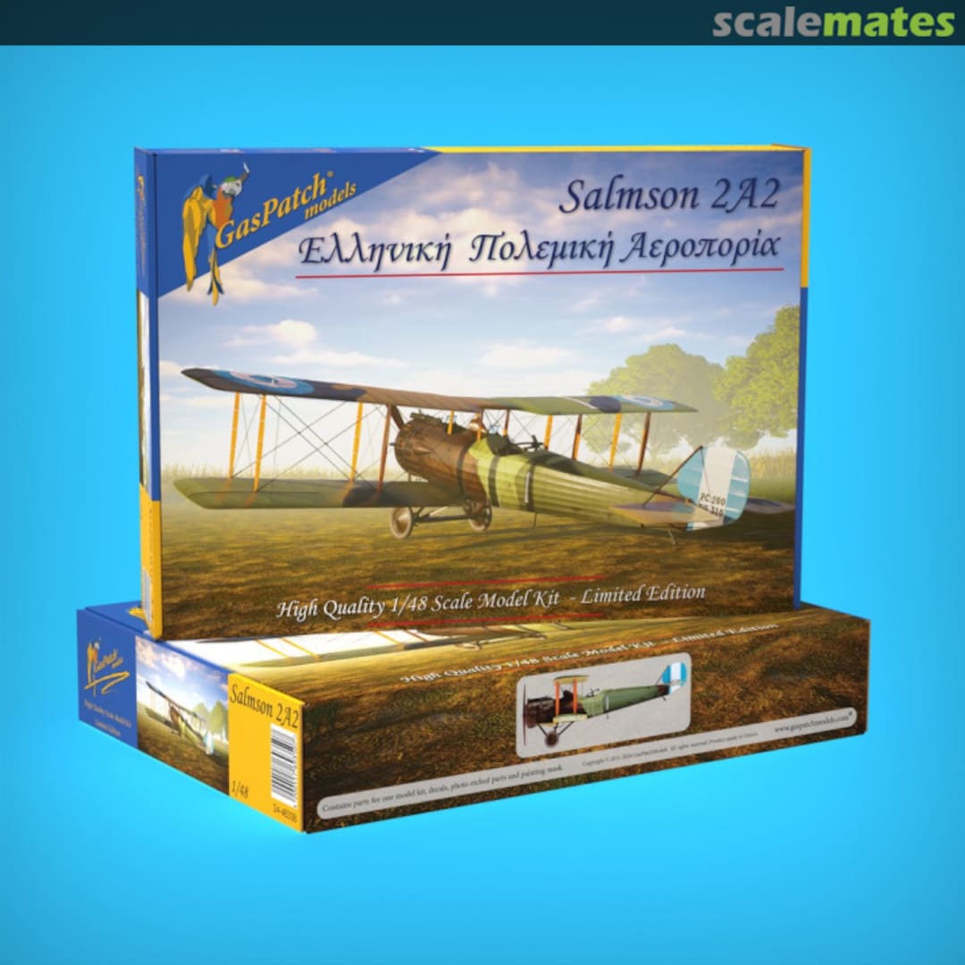 Boxart Salmson 2A2 Hellenic AirForce 48338 GasPatch Models