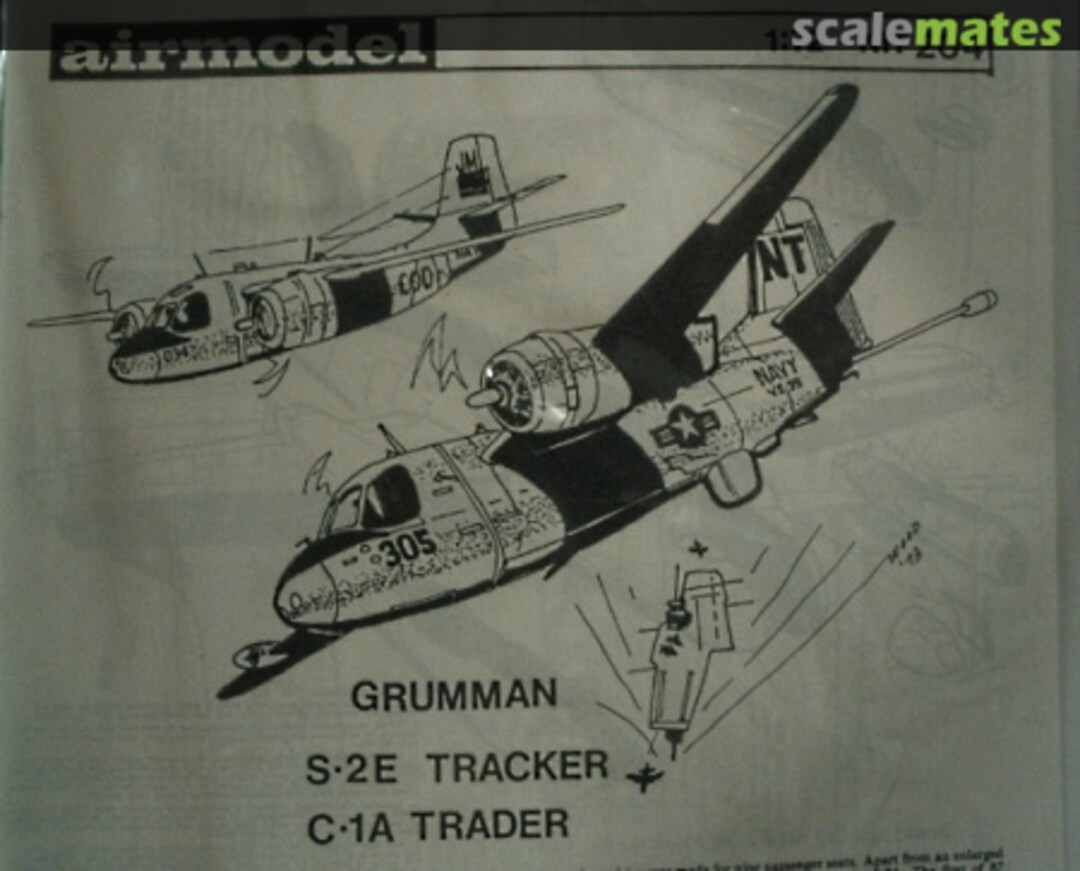 Boxart Grumman S-2E Tracker and C-1A Trader 204 Airmodel