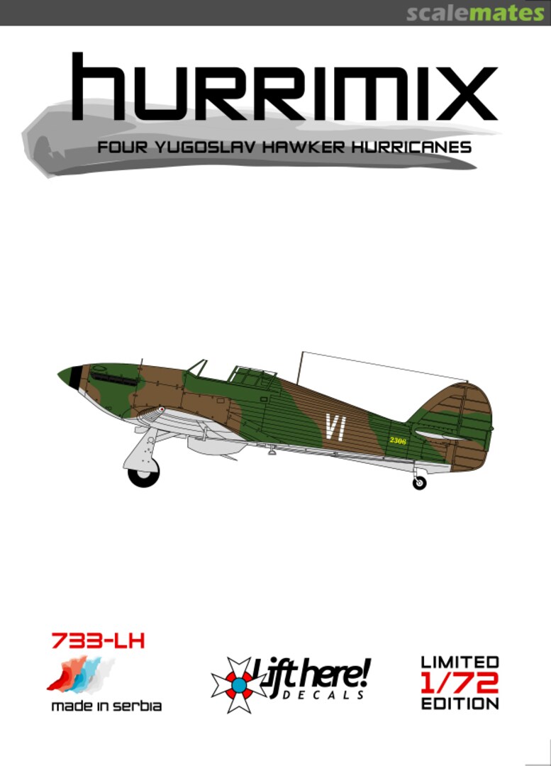 Boxart Hurrimix 733-LH Lift Here Decals