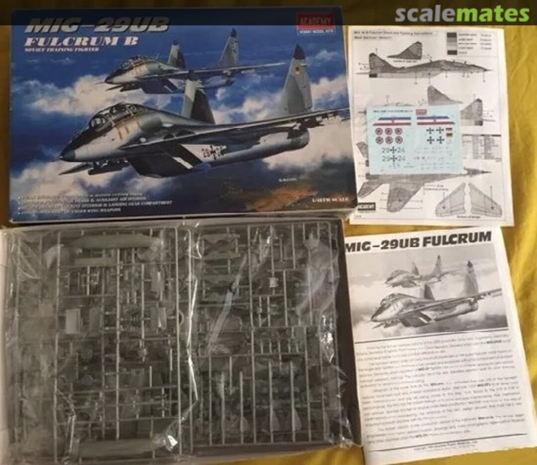 Contents MiG-29UB Fulcrum 02119 Academy