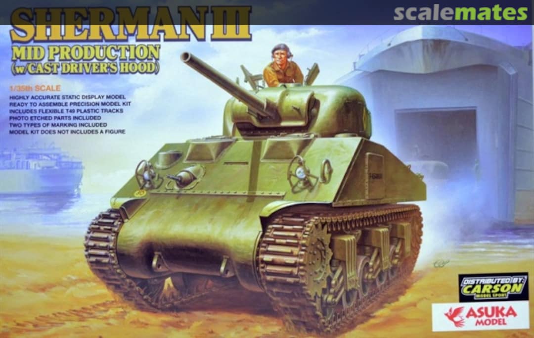 Boxart Sherman III 35-018 ASUKA Model