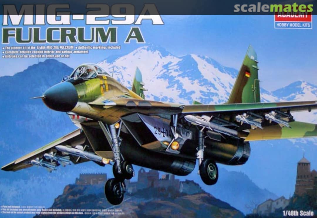 Boxart MiG-29A Fulcrum A 2116 Academy