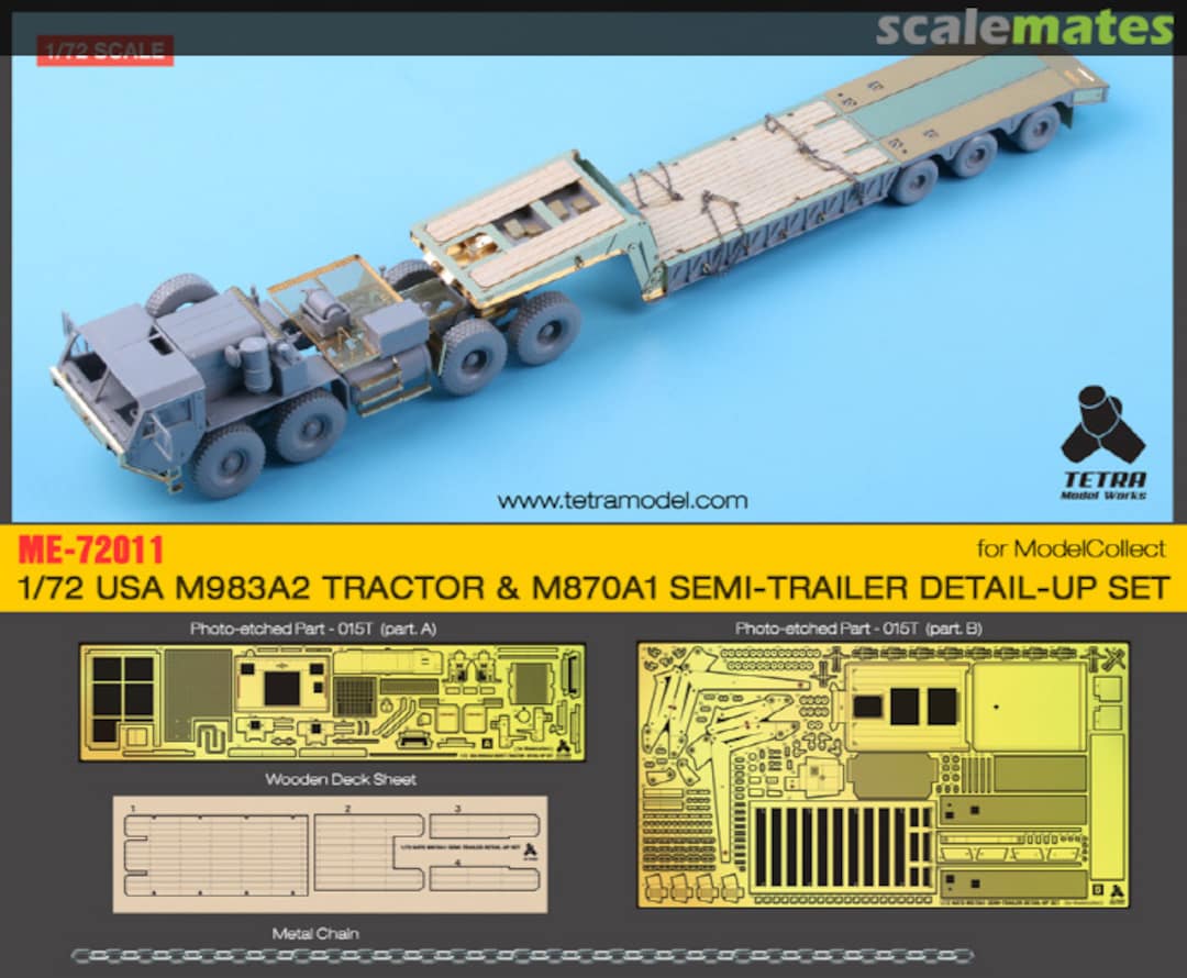 Boxart M983A2 Tractor & M870A1 Semi-trailer Detail-Up Set ME-72011 Tetra Model Works