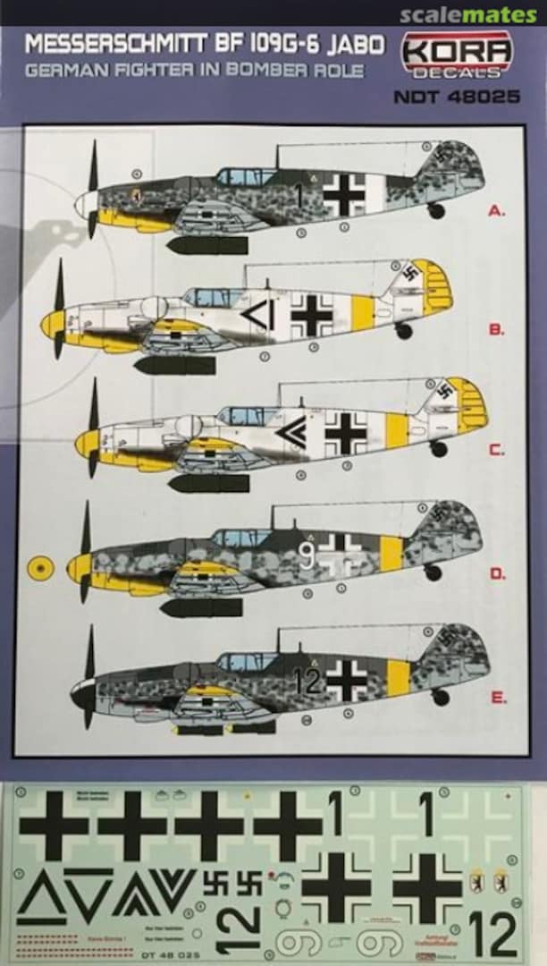 Boxart Messerschmitt Bf 109G-6 Jabo NDT48025 Kora Models