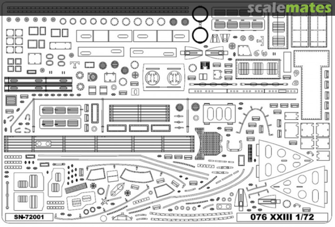 Boxart Deck and details for Special Navy SN 72001 SKU-076 RC Subs