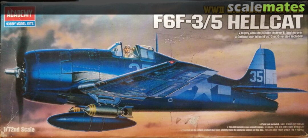 Boxart F6F-3/5 Hellcat 2121 Academy