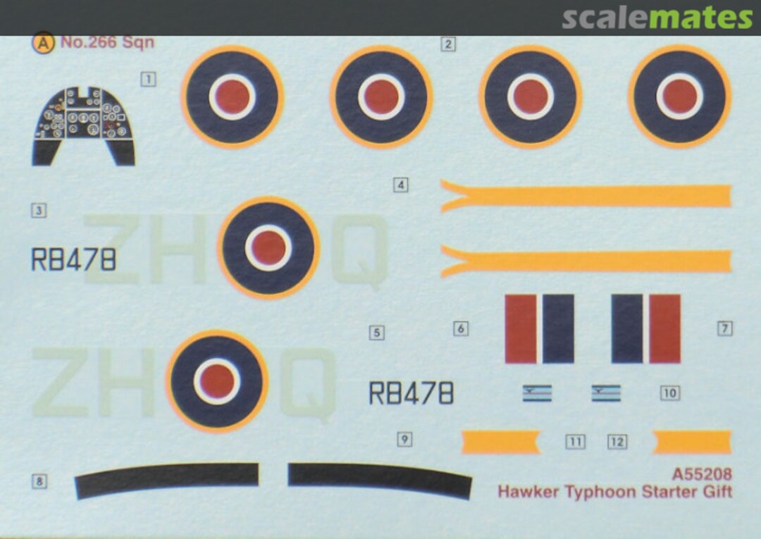 Contents Hawker Typhoon IB A55208 Airfix