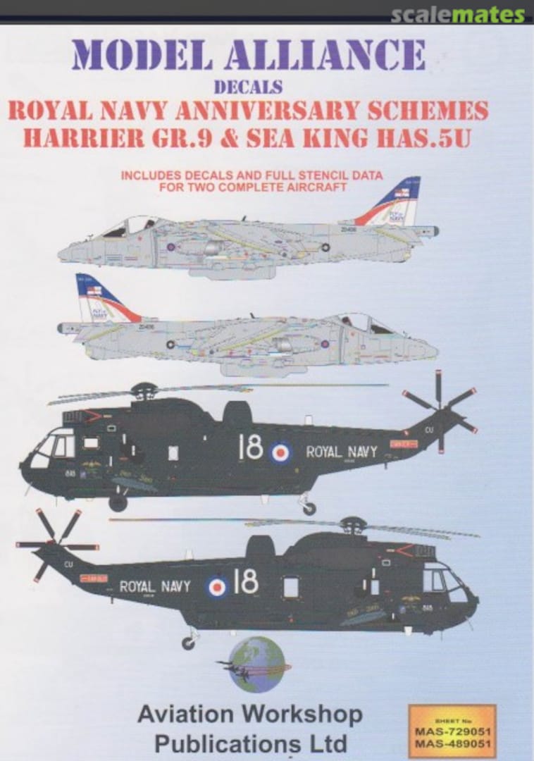 Boxart Royal Navy Anniversary Schemes MAS-729051 Model Alliance