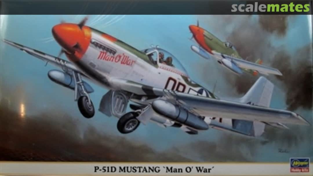 Boxart P-51D Mustang `Man O' War´ 09411 Hasegawa