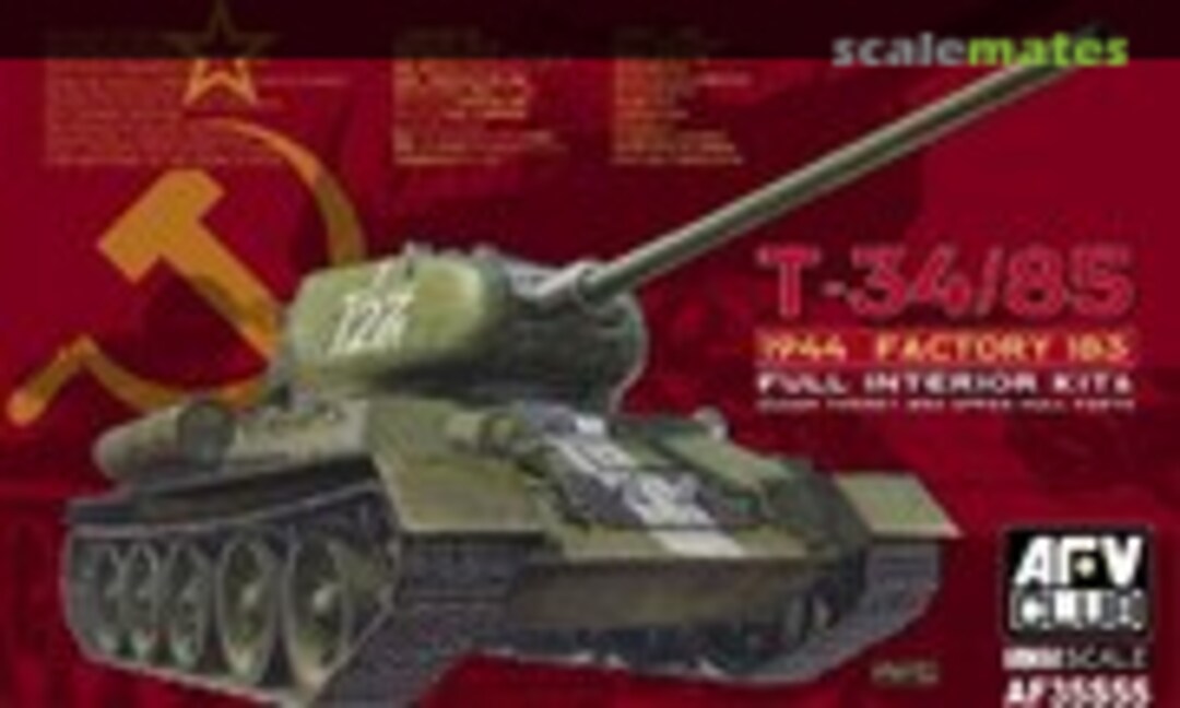 1:35 T-34/85 Model 1944 w/ Full Interior (AFV Club AF35S55)