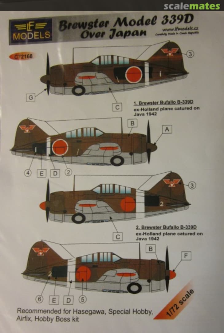 Boxart Brewster Model 339D Over Japan C72168 LF Models
