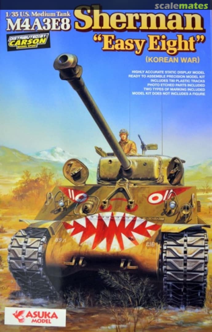 Boxart M4A3E8 Sherman "Easy Eight" (Korean War) 35-023 ASUKA Model