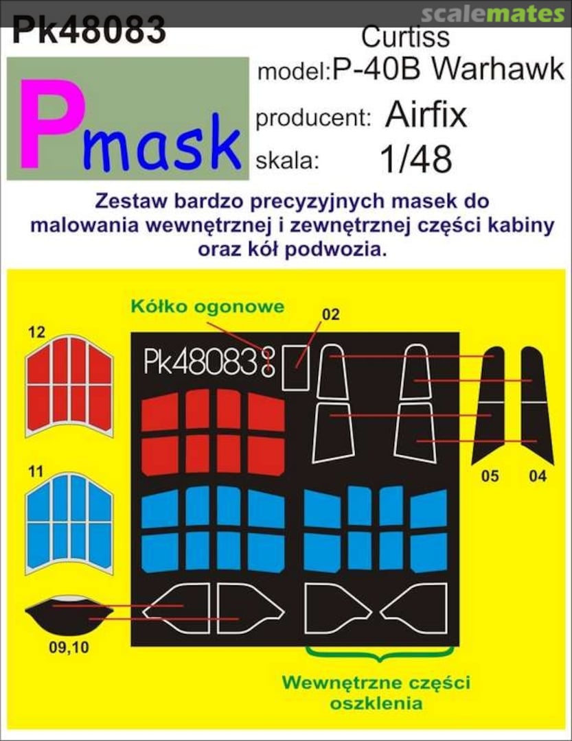 Boxart Curtis P-40B Warhawk PK48083 Pmask