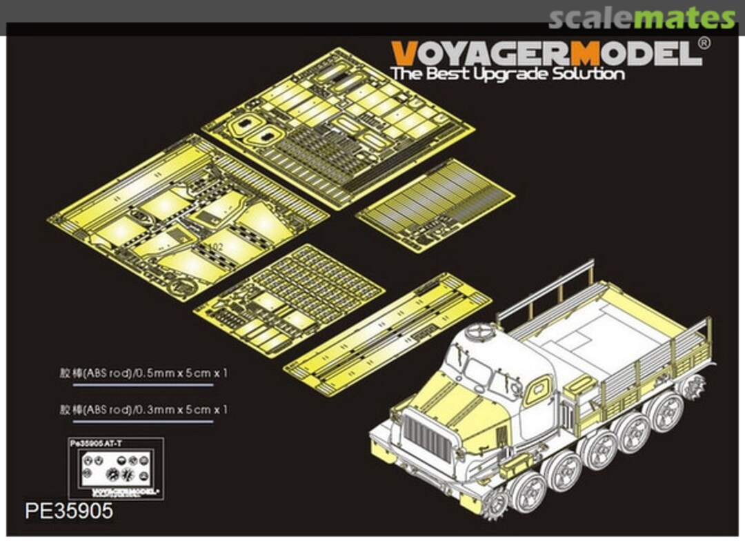 Boxart Russian AT-T Artillery Prime Mover Detail Parts PE35905 Voyager Model