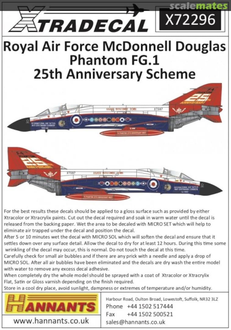 Boxart McDonnell-Douglas FG.1 Phantom X72296 Xtradecal