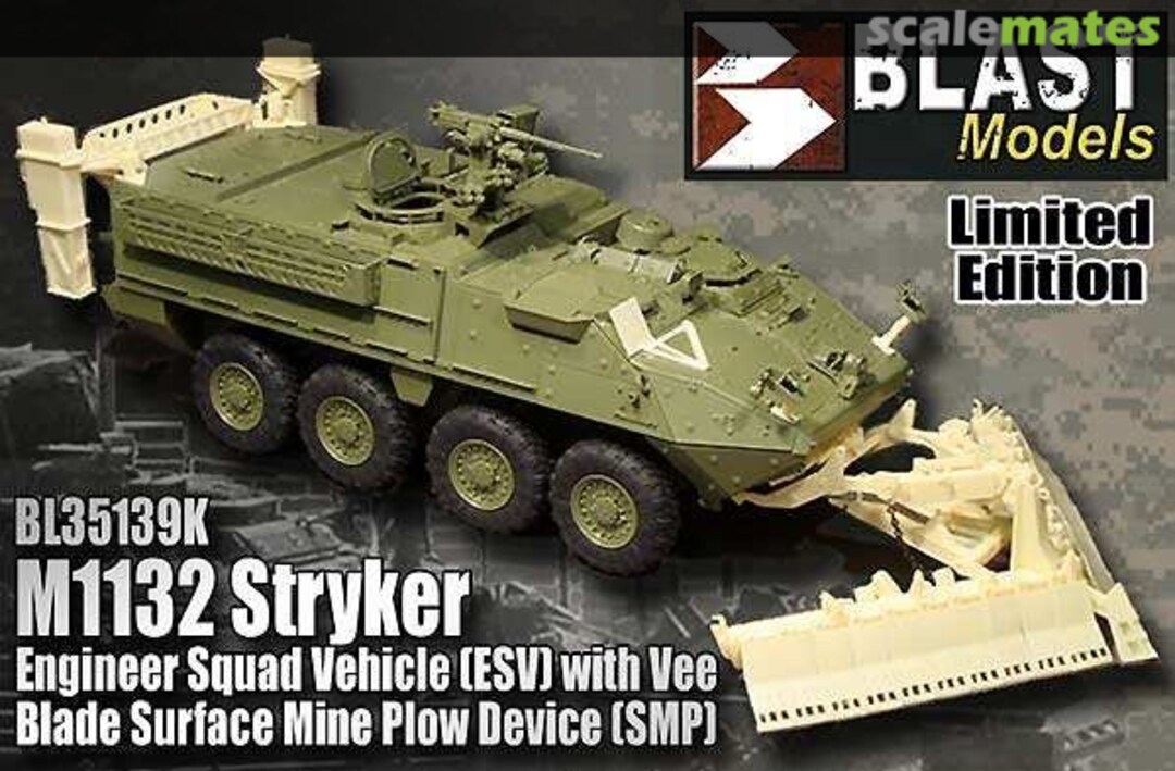 Boxart M1132 Stryker ESV - VEE BLADE SURFACE Mine PLOW BL35139K Blast Models