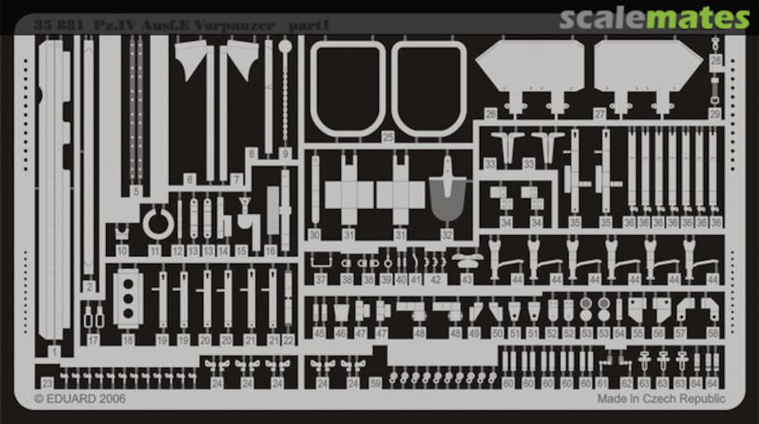 Boxart Pz.IV Ausf.E Vorpanzer 35881 Eduard