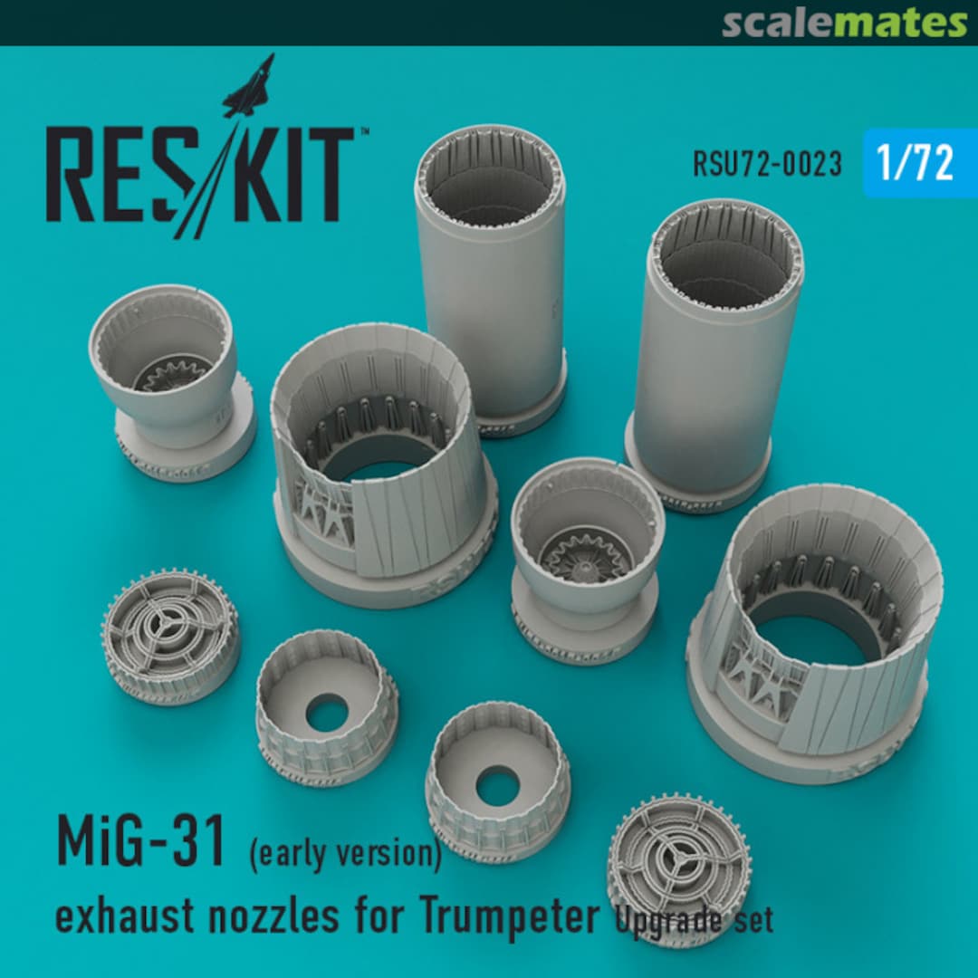 Boxart MiG-31 (early version) - exhaust nozzles RSU72-0023 ResKit