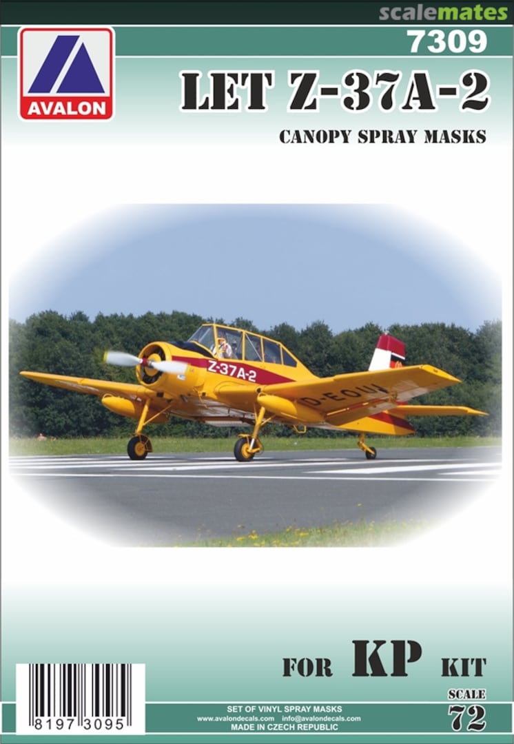 Boxart Z-37A-2 Cmelak Canopy Mask 7309 Avalon Decals