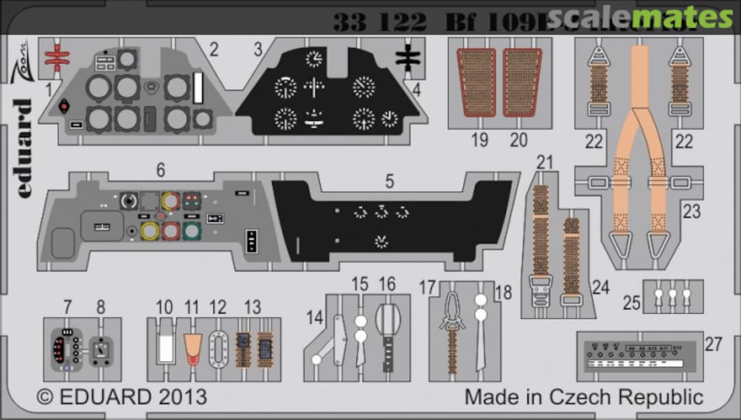 Boxart Bf 109E-3 interior S.A. - Cyber Hobby - 33122 Eduard