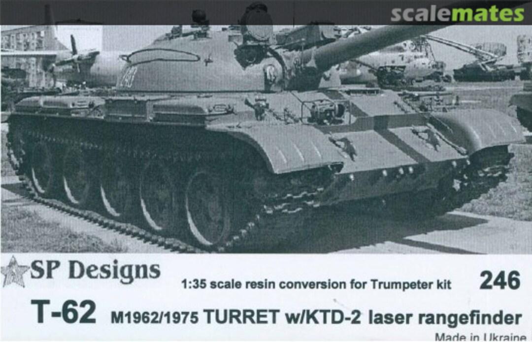 Boxart T-62 m1962/1975 w/KTD-2 Laser Rangefinder -Trumpeter- 246 SP Designs