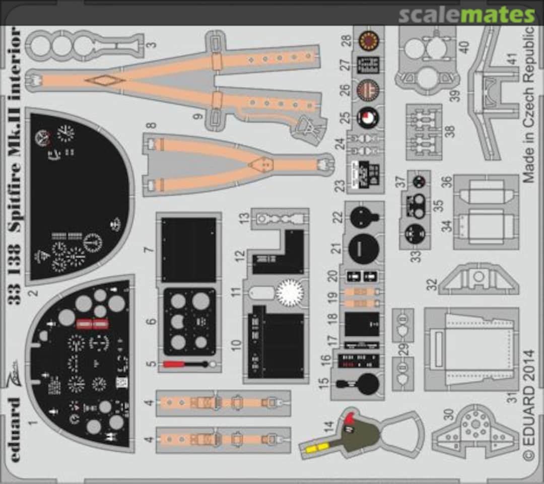 Boxart Spitfire Mk.II interior S. A. 33138 Eduard