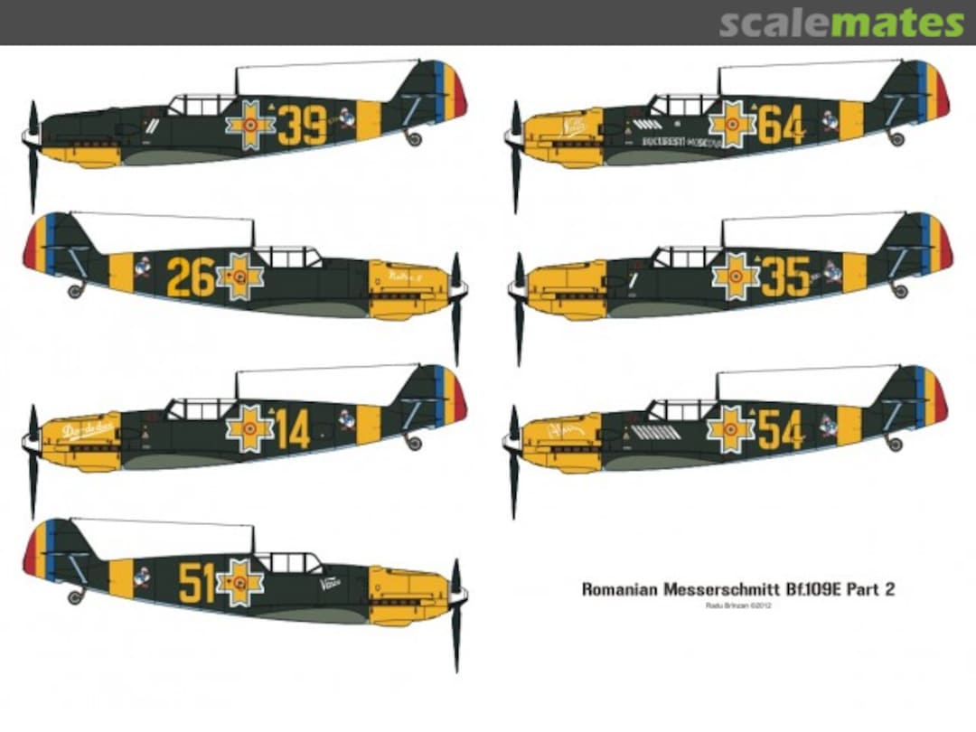 Boxart Romanian Messerschmitt Bf-109E Decals Part 2 RB-D72013 RB Productions