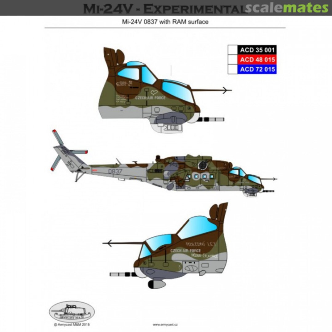 Boxart Mi-24V Hind-E ACD 72 015 Armycast M&M