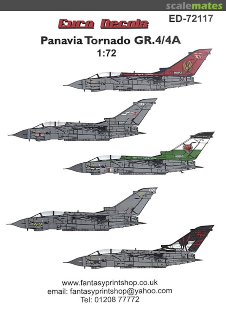 Boxart Panavia Tornado GR.4/GR.4A ED-72117 Euro Decals