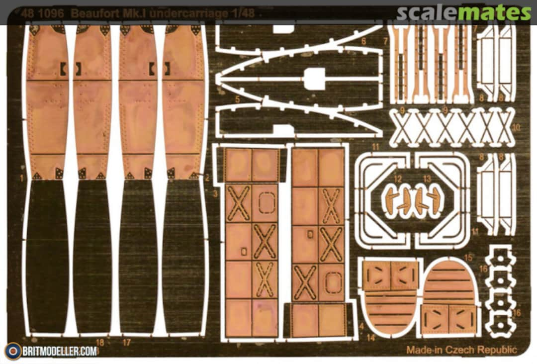 Boxart Beaufort Mk.I undercarriage 481096 Eduard