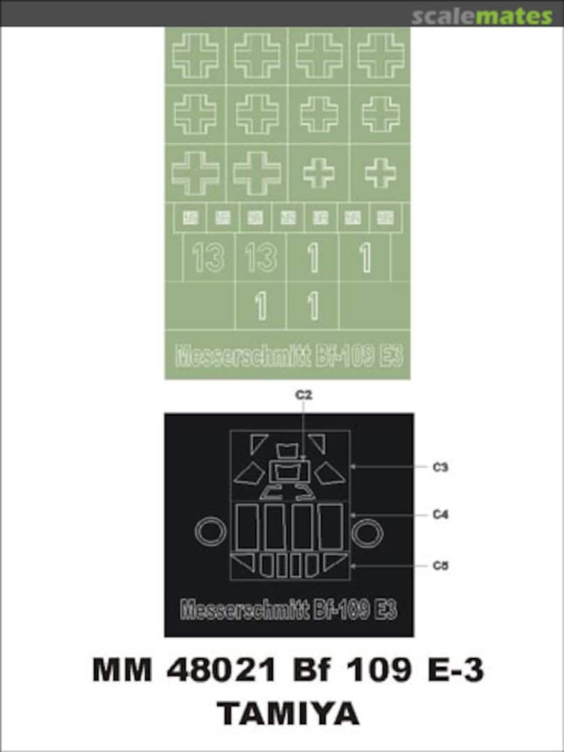 Boxart Bf 109E-3 MM48021 Montex