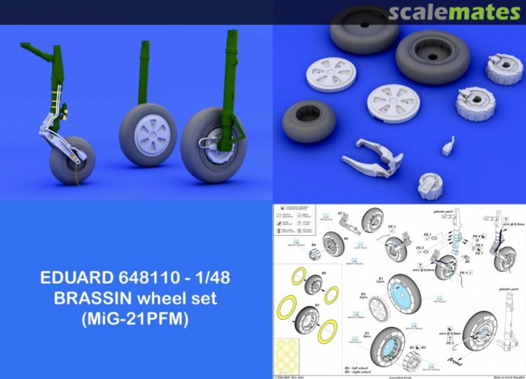 Boxart MiG-21PFM - Wheels 648110 Eduard