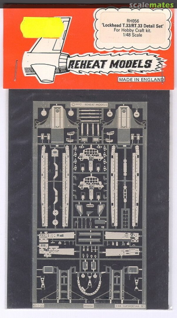 Boxart Lockheed T.33/RT.33 Detail Set RH056 Reheat Models